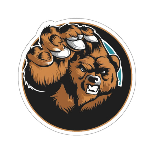 Chicago Bears-Inspired Angry Bear Claw Sticker | Caleb Williams Sticker | Sports-Themed Decal for Water Bottles, Laptops, and More