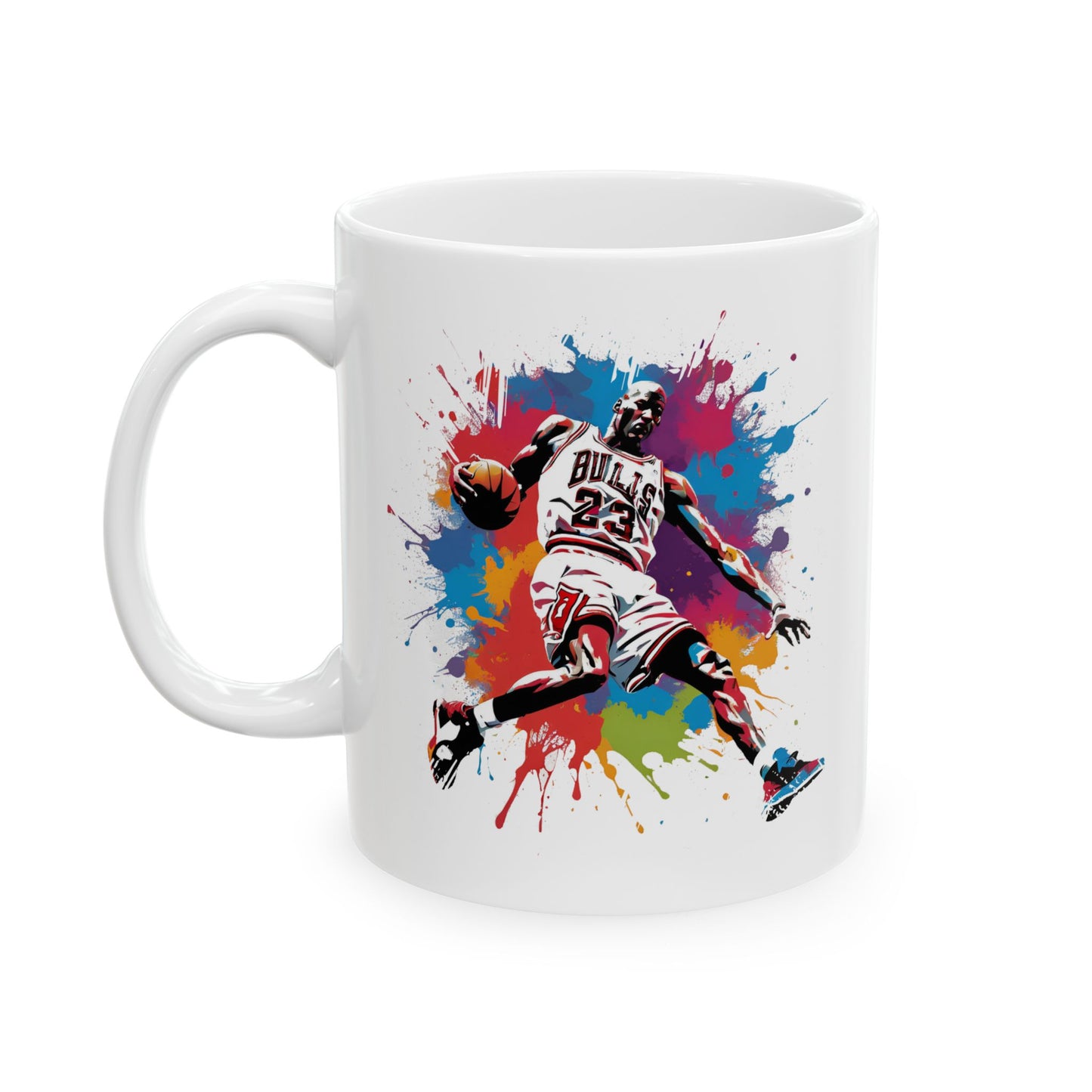 Michael Jordan Color Splash 11oz White Ceramic Coffee Mug