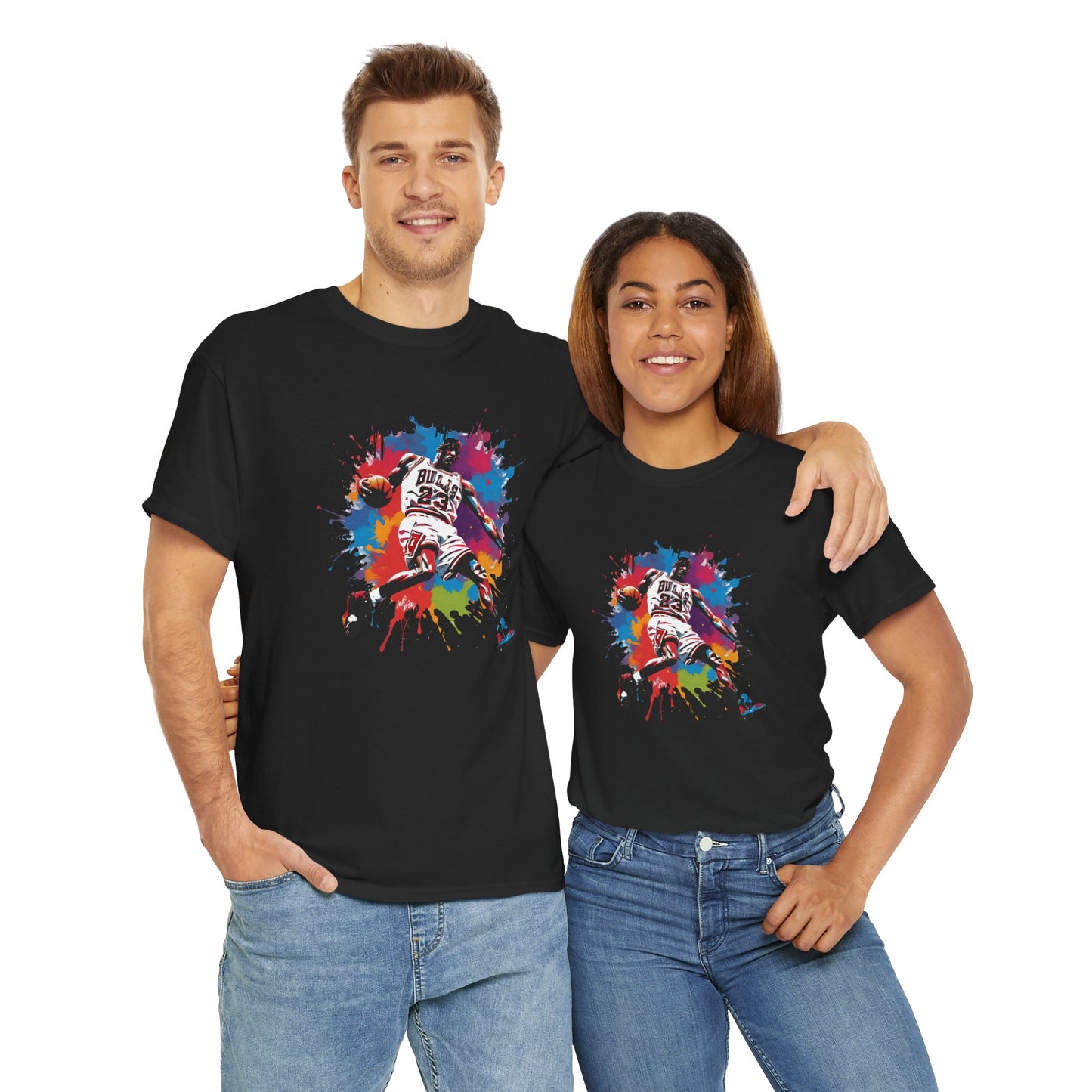 Michael Jordan color splash T-shirt | Unisex Graphic Tee | Basketball Fan Tee