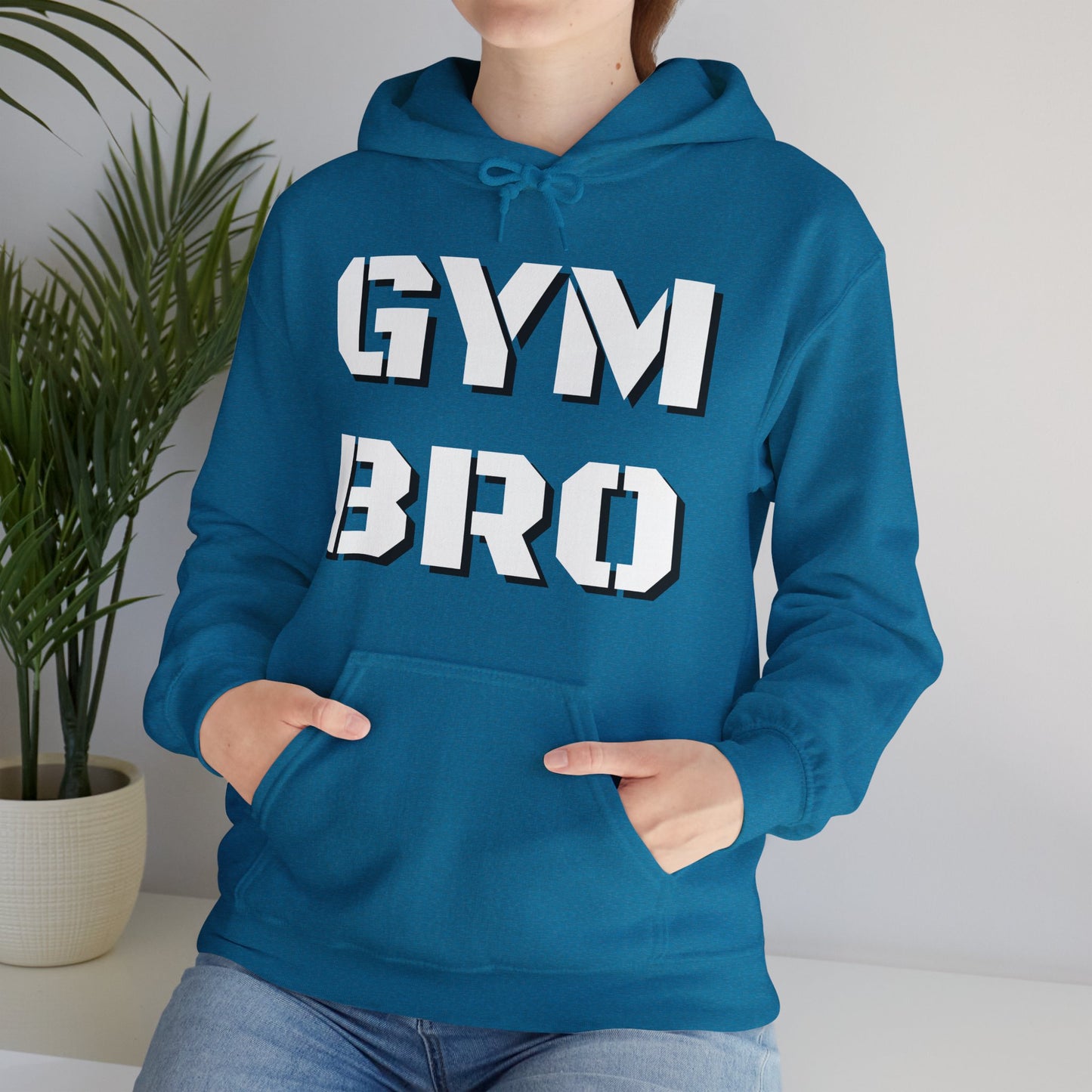 GYM BRO Hoodie - Cozy Gym Hoodie for Fitness Enthusiasts & Athletes | Cool Workout Sweatshirt | Funny Gym Bro Gift | Unisex Gym Pullover