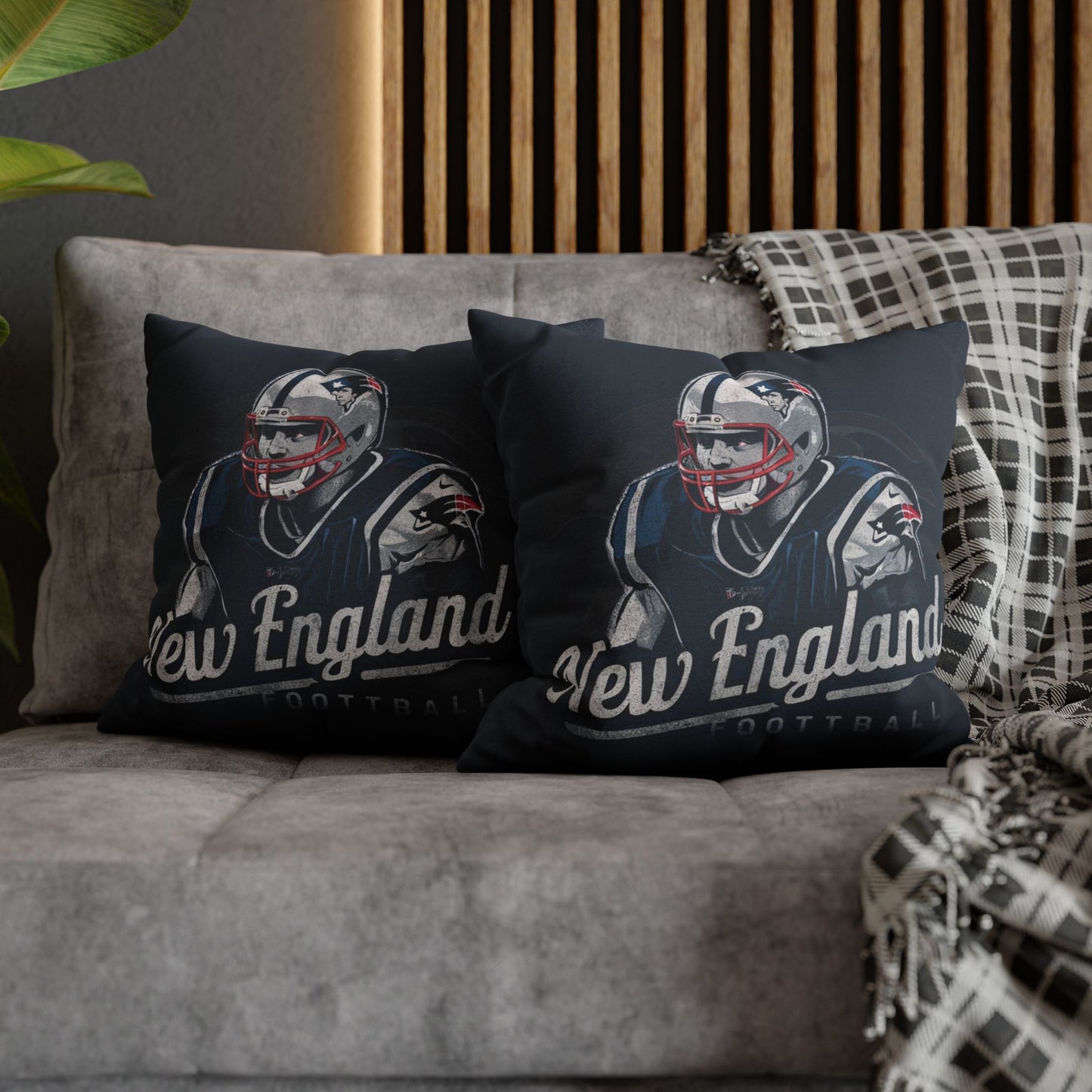 New England Football Team Pillow Covers | New England PatriotsInspired Decor | Perfect Gift for NFL Fans | Man Caves, Game Rooms, Dorm Rooms