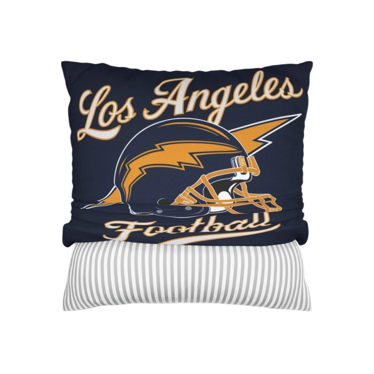 Los Angeles Football Helmet Pillow Cover | Decorative Fan Pillow Coverfor Game Rooms | Pillow Option Available