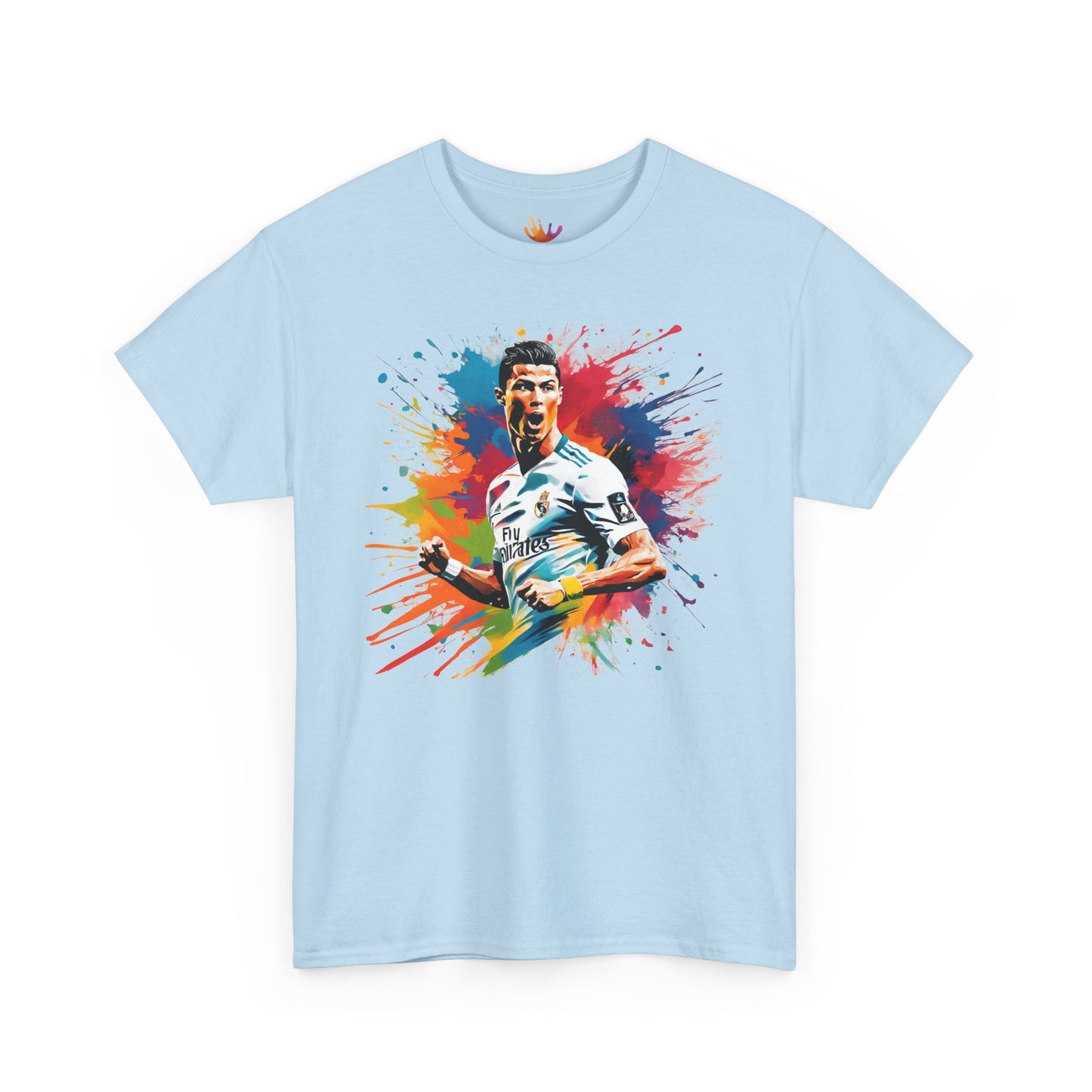 Cristiano Ronaldo Inspired T-Shirt | Color Splash Ronaldo Tee | Vibrant Soccer Fan Apparel