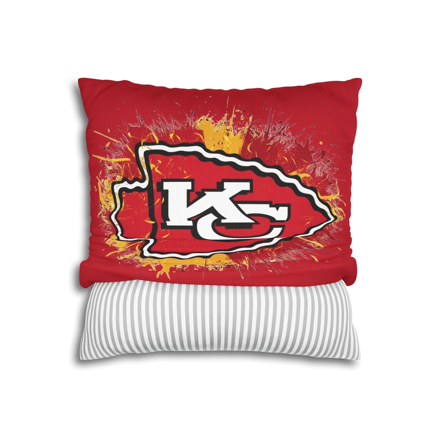 Kansas City Football Pillowcase | Retro Style Pillow Cover for KC Football Fans, Man Cave Decor, Game Room Accent, Dorm Room Gifts