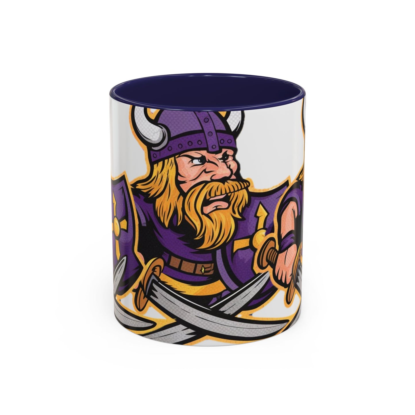 Retro Minnesota Vikings Navy Accent 11oz Ceramic Coffee Mug 