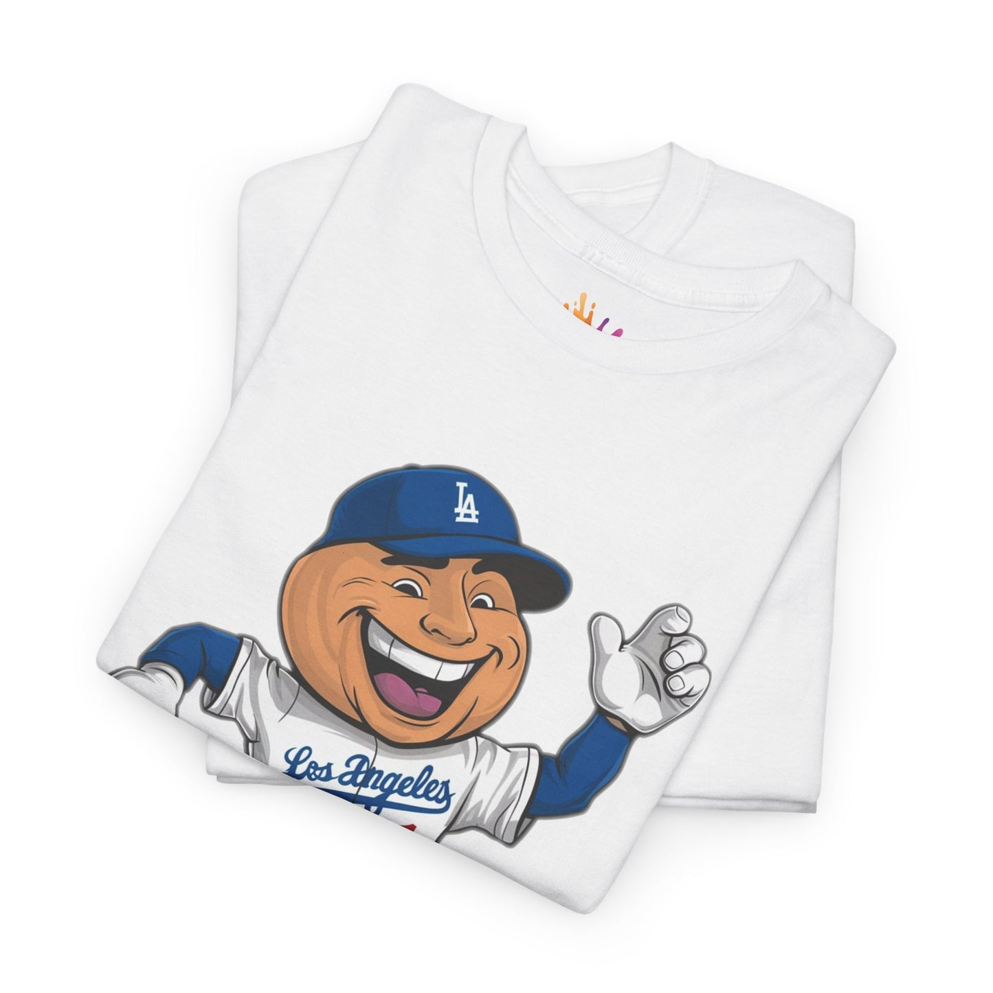 Los Angeles Dodgers Mascot Graphic T-Shirt | Playful Cartoon Design, Perfect for Baseball Fans | Amazing Gift For Dodgers Fans