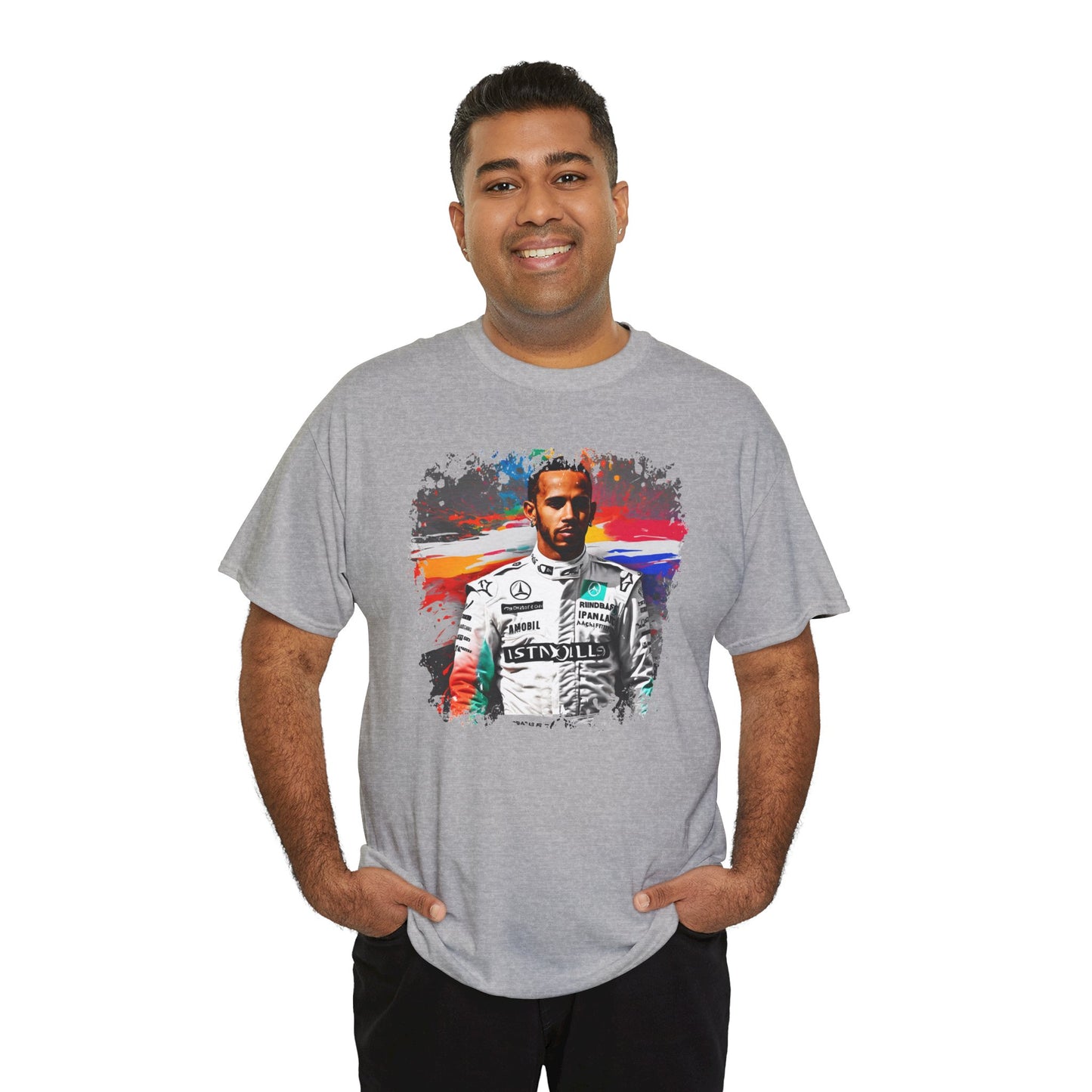 Lewis Hamilton Inspired Color Splash T-Shirt