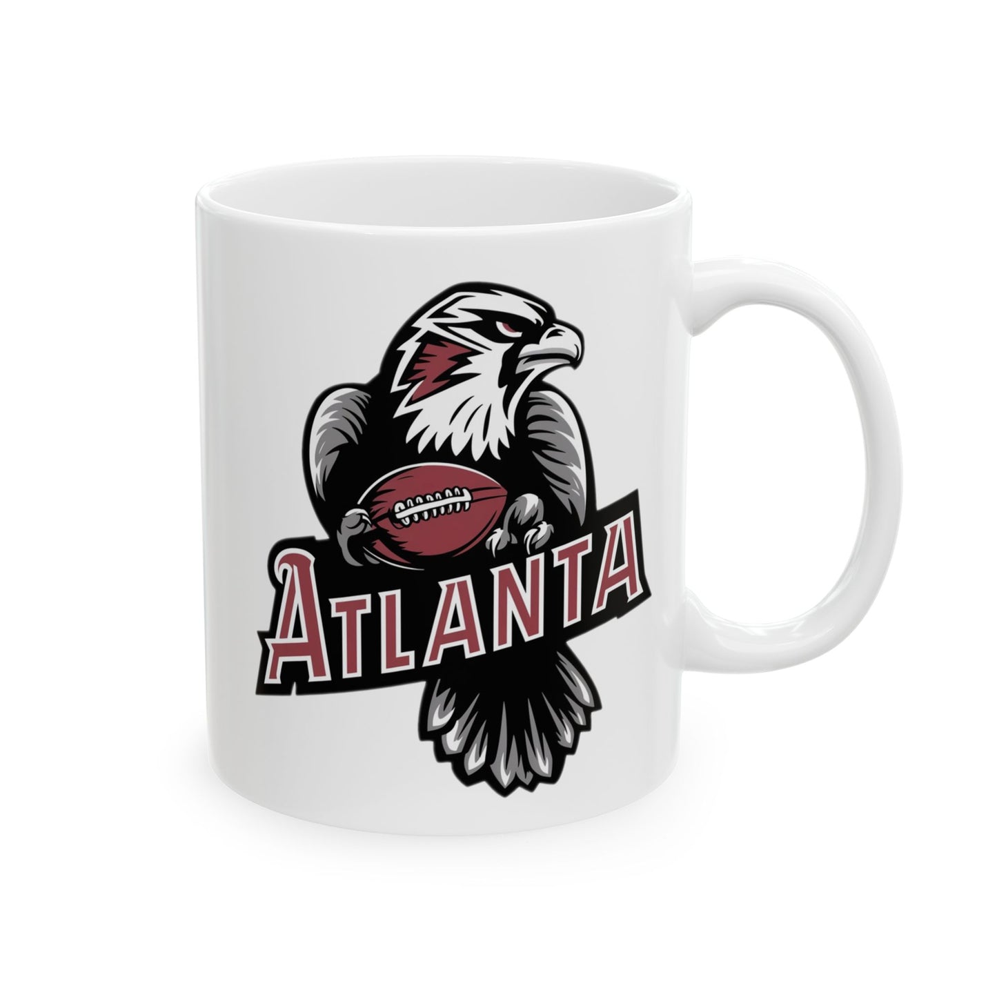 Atlanta Falcons Inspired Retro Coffee Mug | Vintage Falcons Football Cup | NFL Falcons Fan Drinkware | Colorful Drinkware