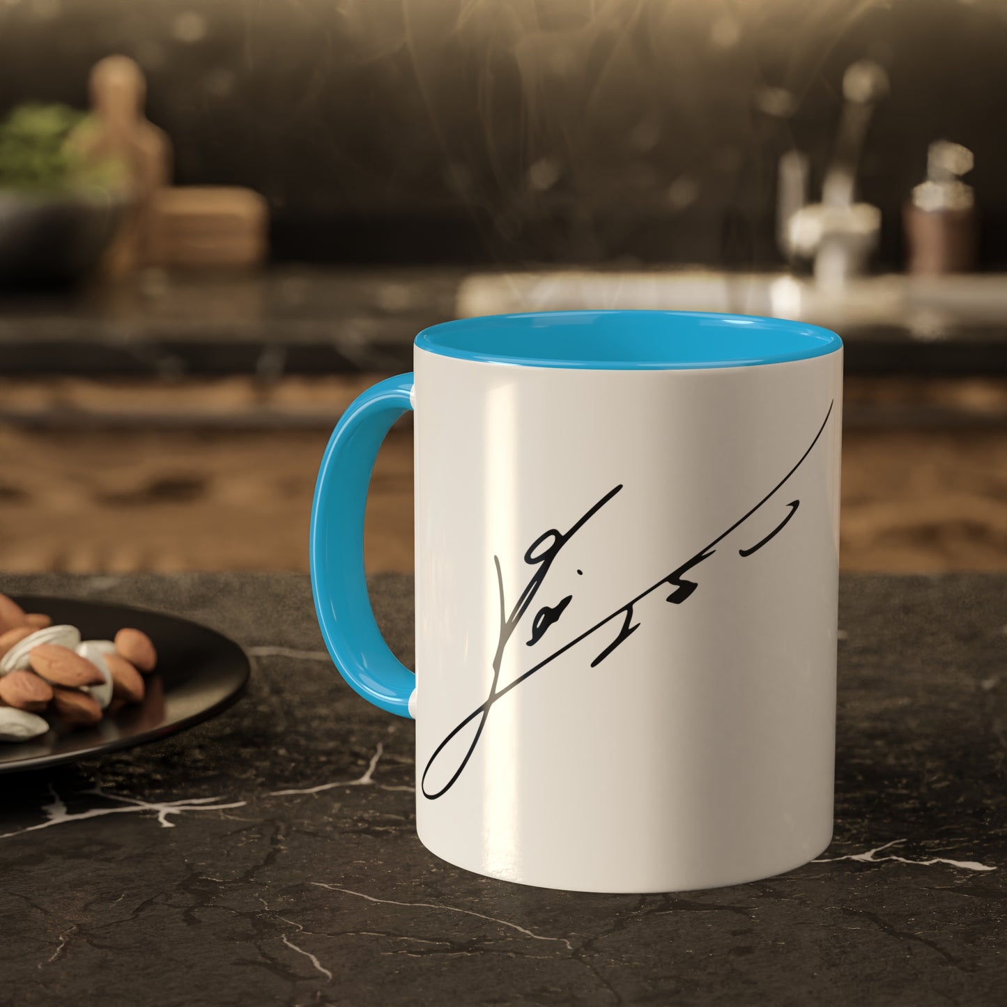 Lionel Messi Goal Celebration Mug – Iconic Barcelona Moment with Messi's Signature