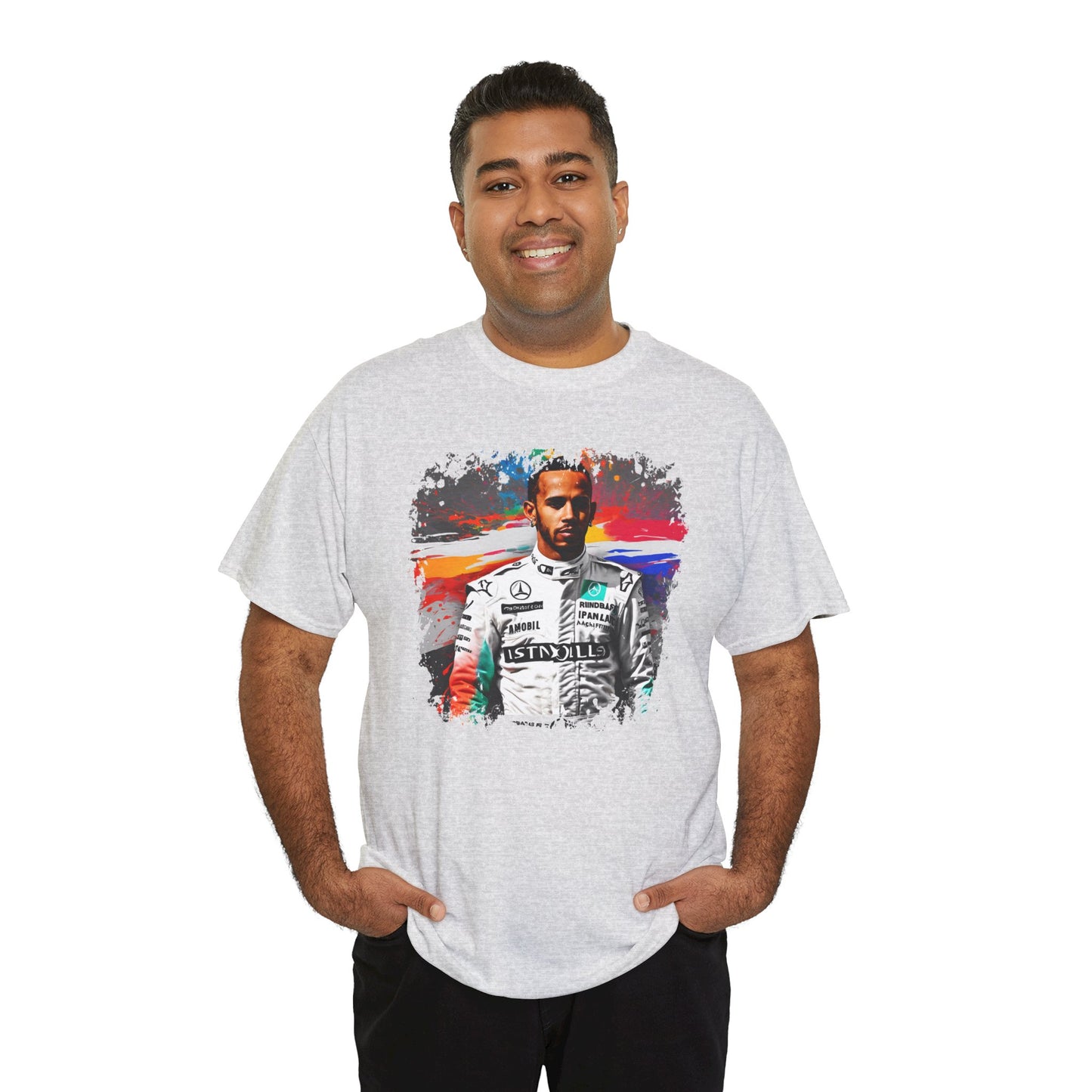 Lewis Hamilton Inspired Color Splash T-Shirt