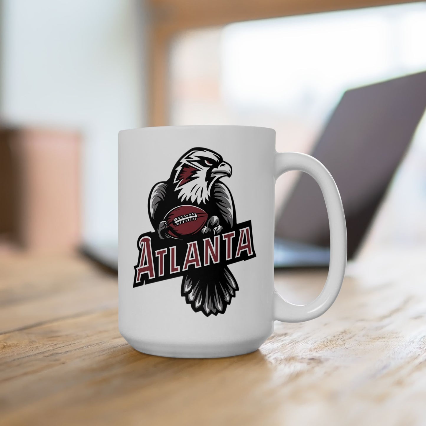 Atlanta Falcons Inspired Retro Coffee Mug | Vintage Falcons Football Cup | NFL Falcons Fan Drinkware | Colorful Drinkware