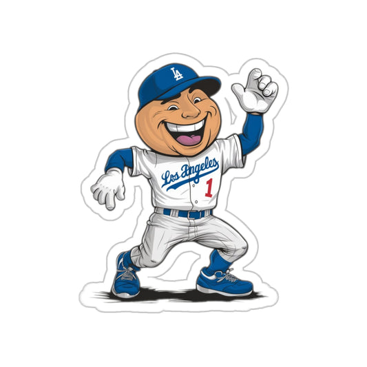 Los Angeles Dodgers Mascot Kiss-Cut Sticker | Perfect for Laptops, Water Bottles, and More