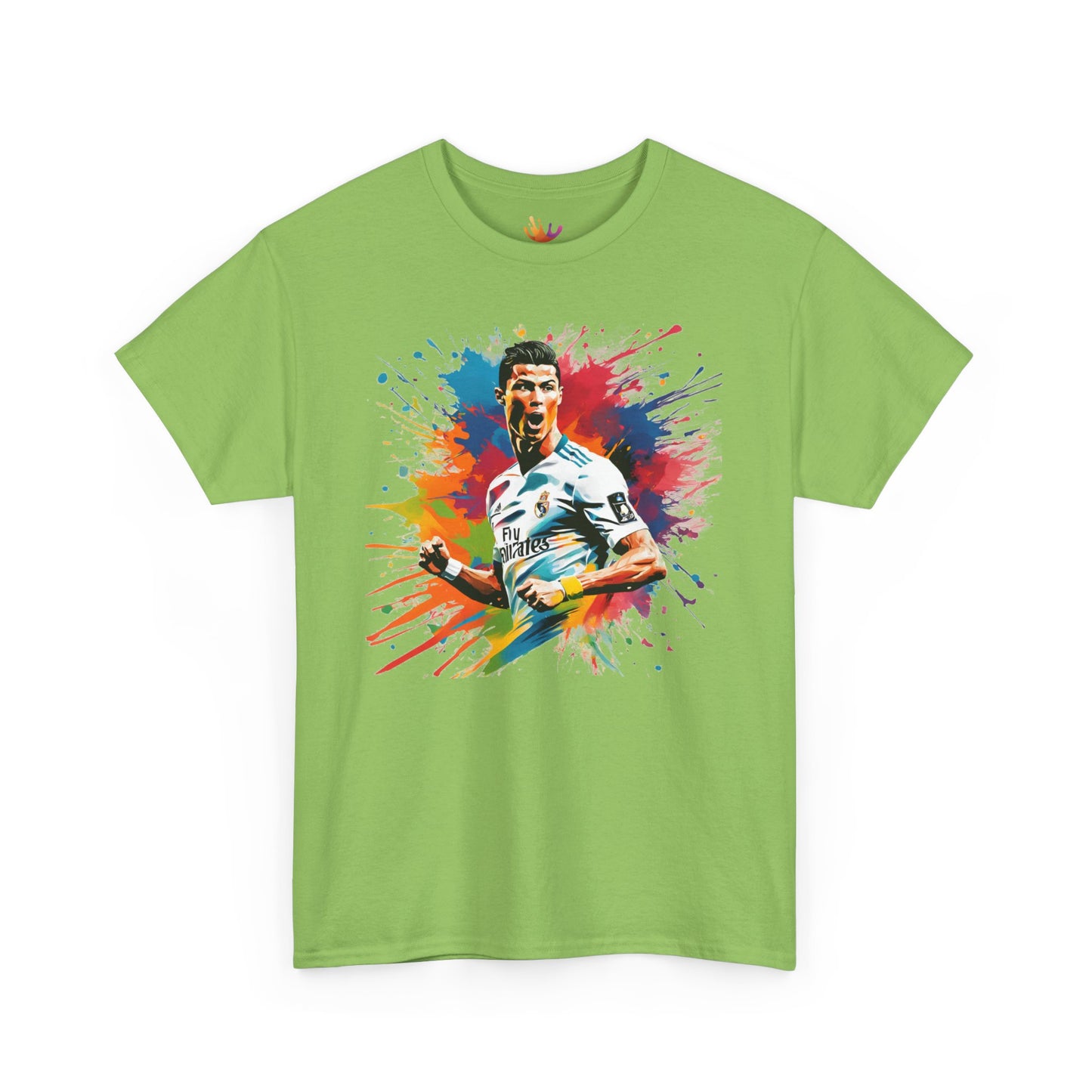 Cristiano Ronaldo Inspired T-Shirt | Color Splash Ronaldo Tee | Vibrant Soccer Fan Apparel