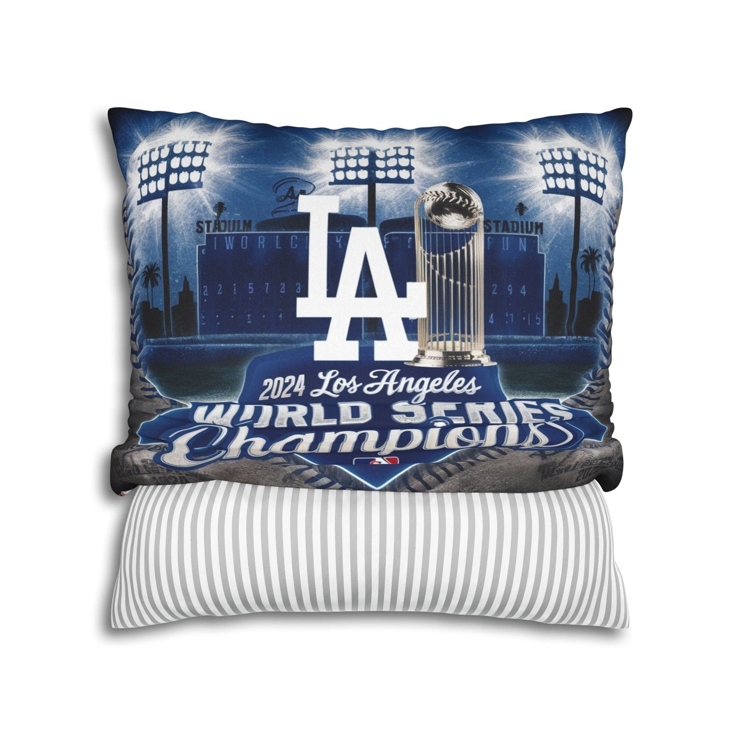 2024 Los Angeles Dodgers World Champions Throw Pillow | Celebrate the Win!