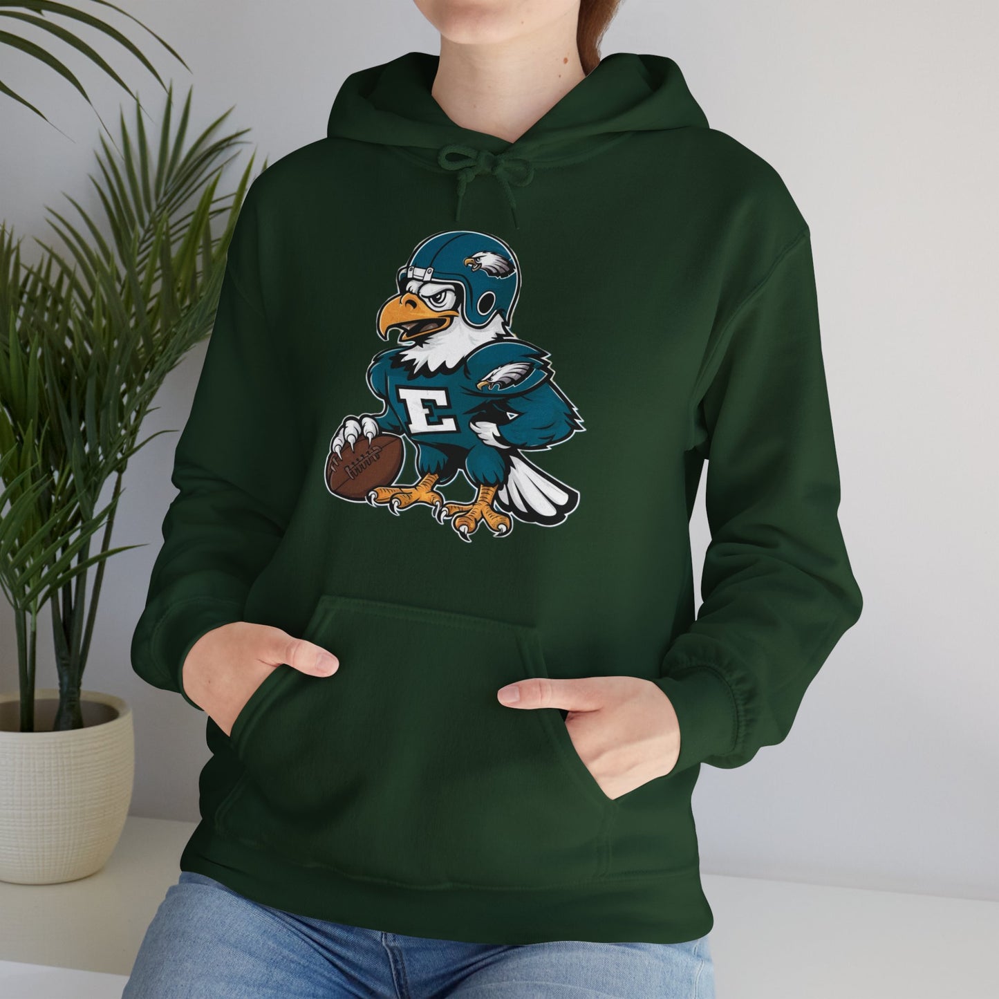 Philadelphia Eagles Vintage Football Hoodie | Retro Eagles Graphic Pullover | NFL Eagles Fan Gear | The Birds Pollover Hoodie