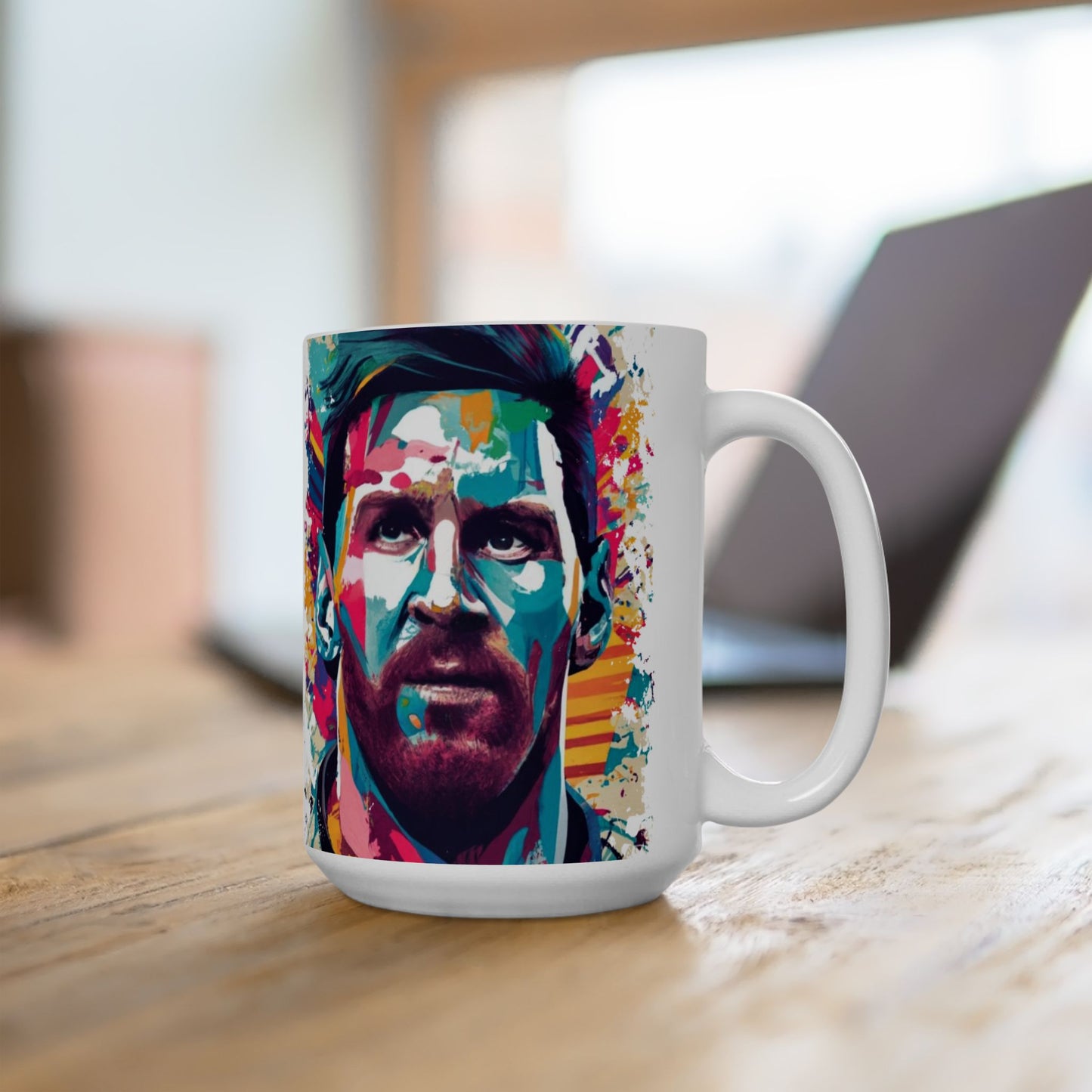 Lionel Messi Color Splash Ceramic Coffee Mug