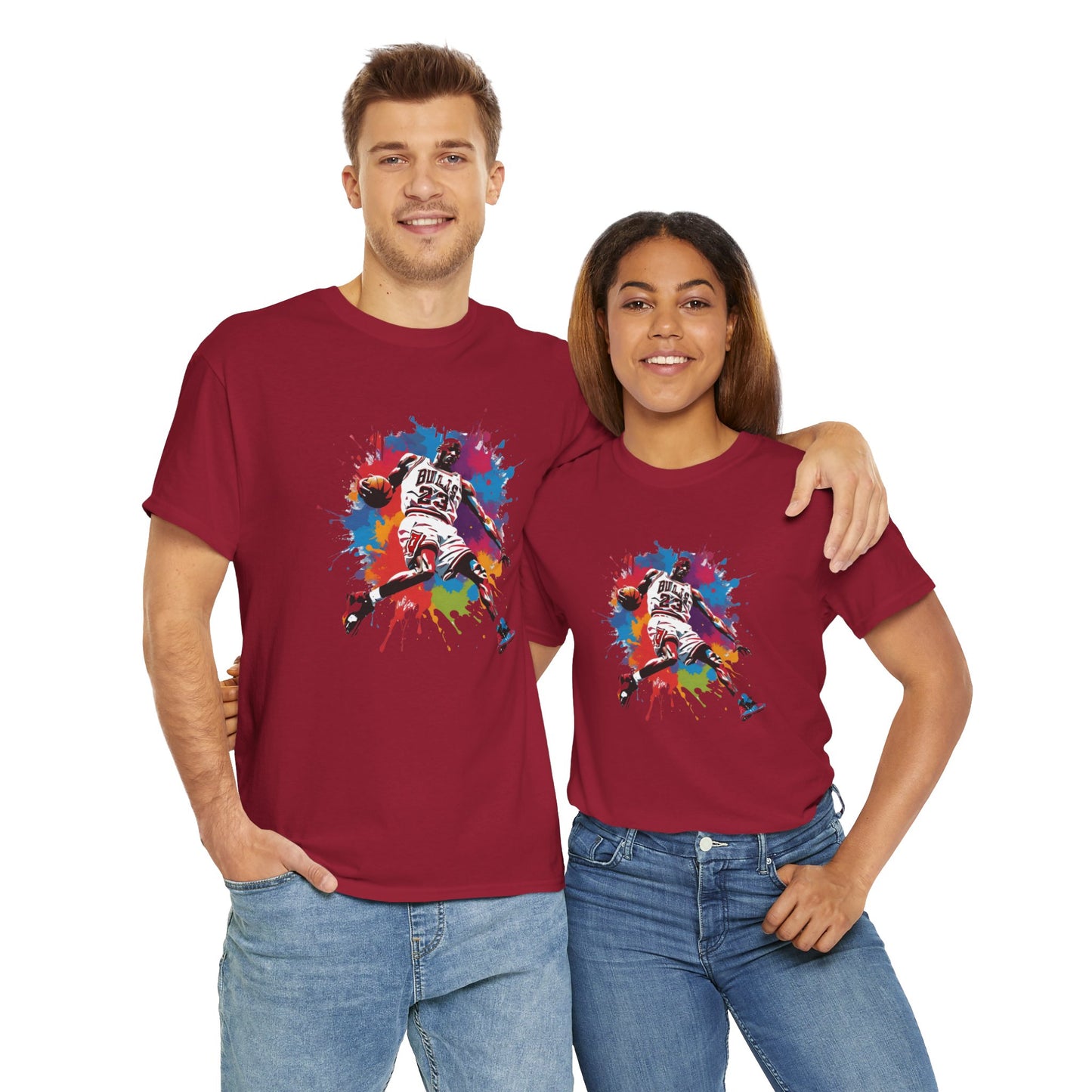 Michael Jordan color splash T-shirt | Unisex Graphic Tee | Basketball Fan Tee