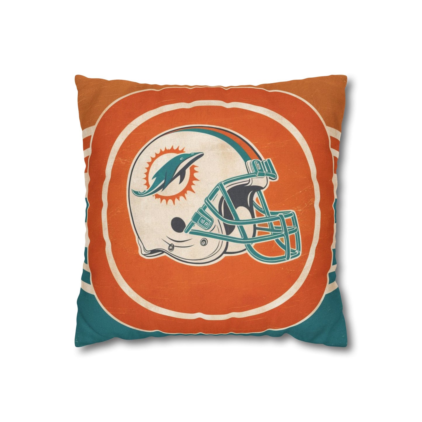 Miami Dolphins Halmet Pillow Cover