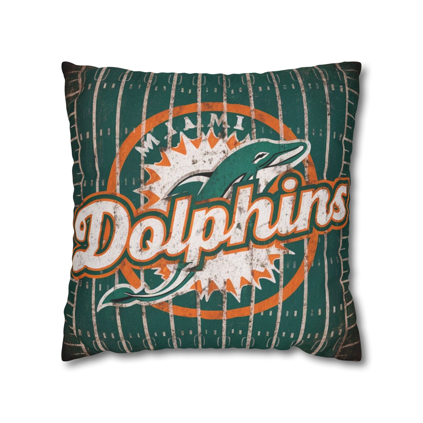 Miami Dolphins Field Pillow Cover